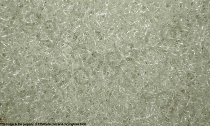 1-1/4" Thick Biological Filter Material - Cream - 28" x 10'
