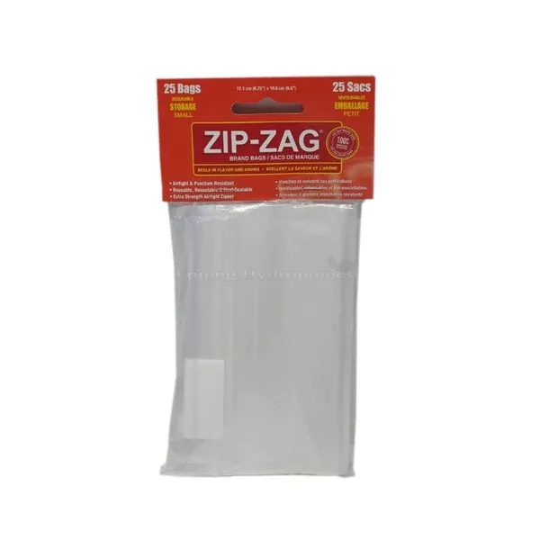 1 Ounce Zip Zag Sandwich Bag- 25 Pack