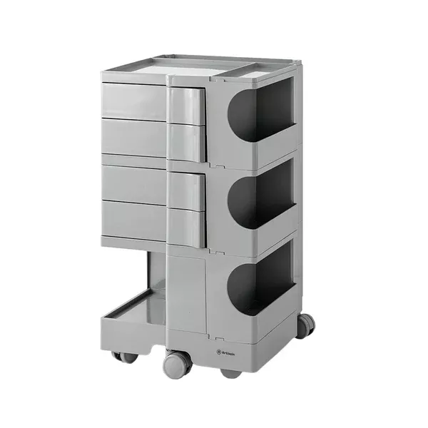 5 Tier Grey Trolley Side Table / Organizer
