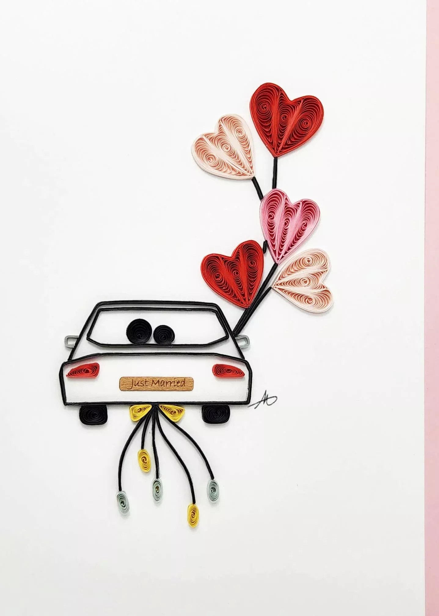 #608 Just Married Car