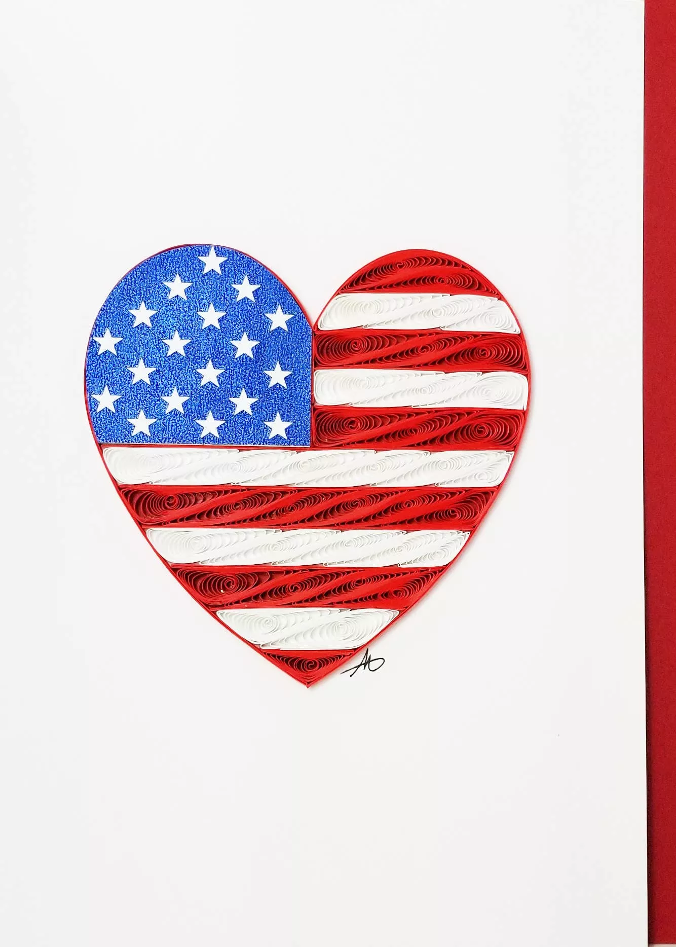 #726 Heart Flag