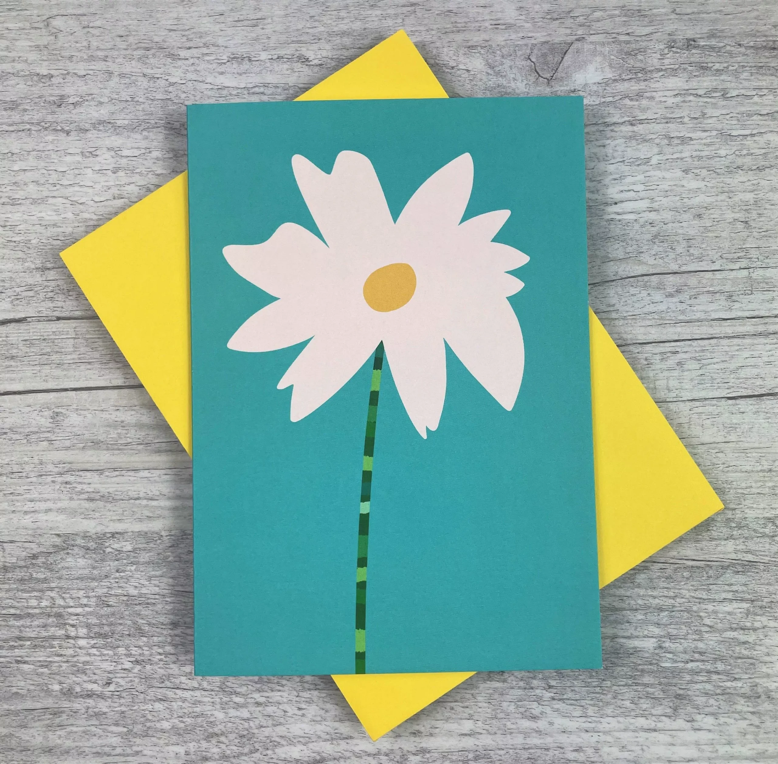 'Abstract Daisy ' Greeting Card / Art Card