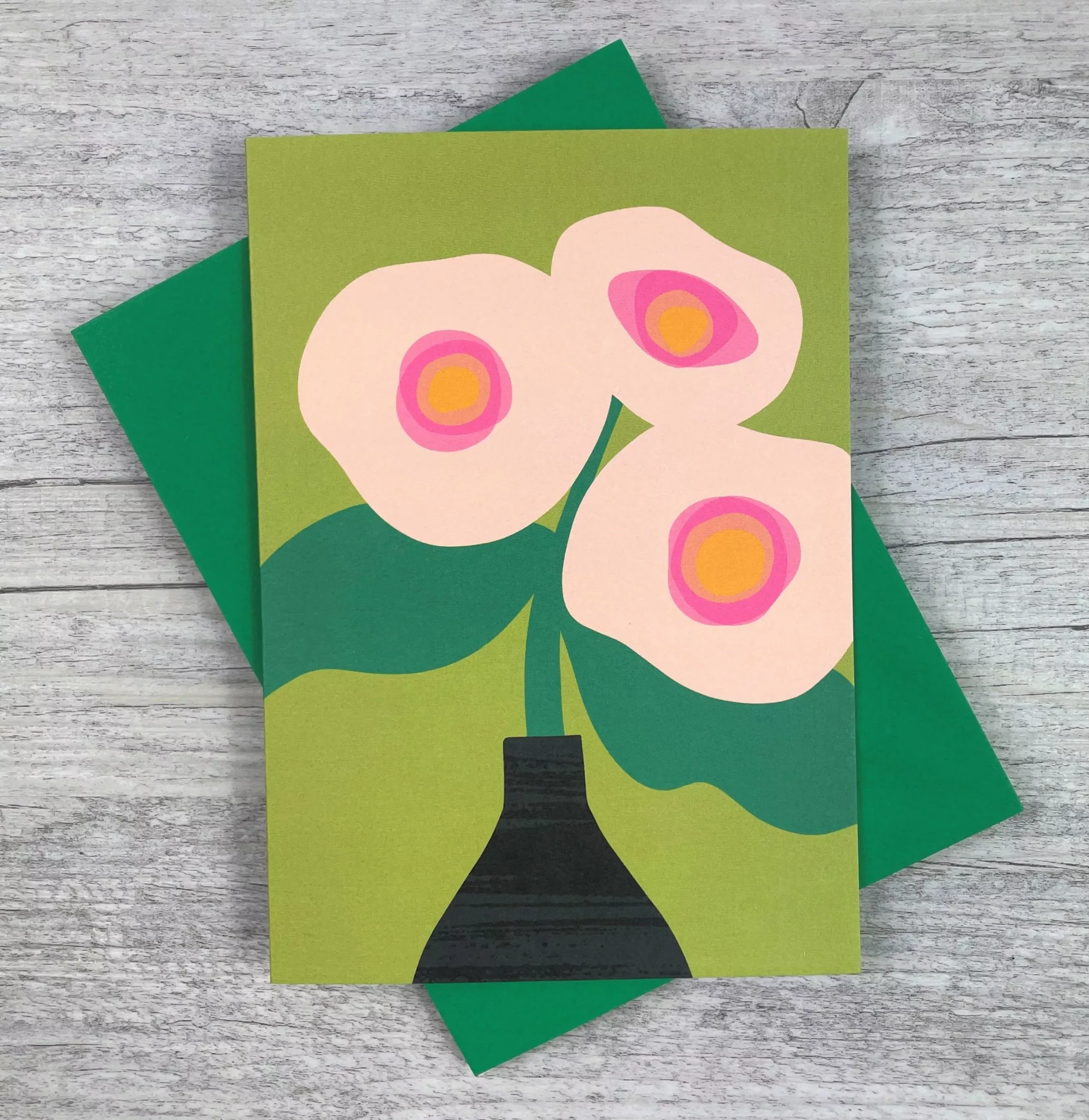 'Abstract Roses ' Greeting Card / Art Card