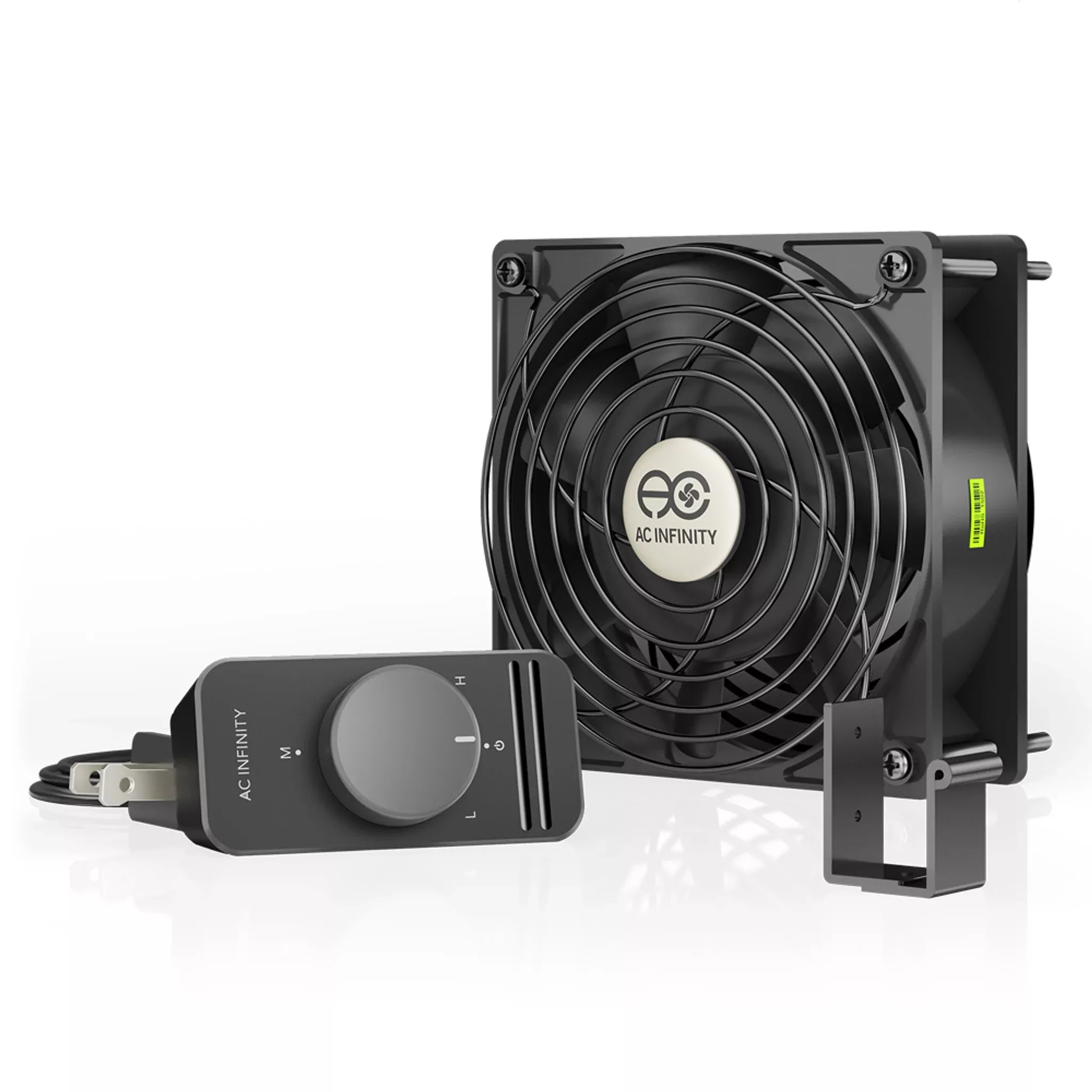 AC Infinity AXIAL S1238 High-Airflow Muffin Cooling Fan with Speed Controller, 120mm 120V AC
