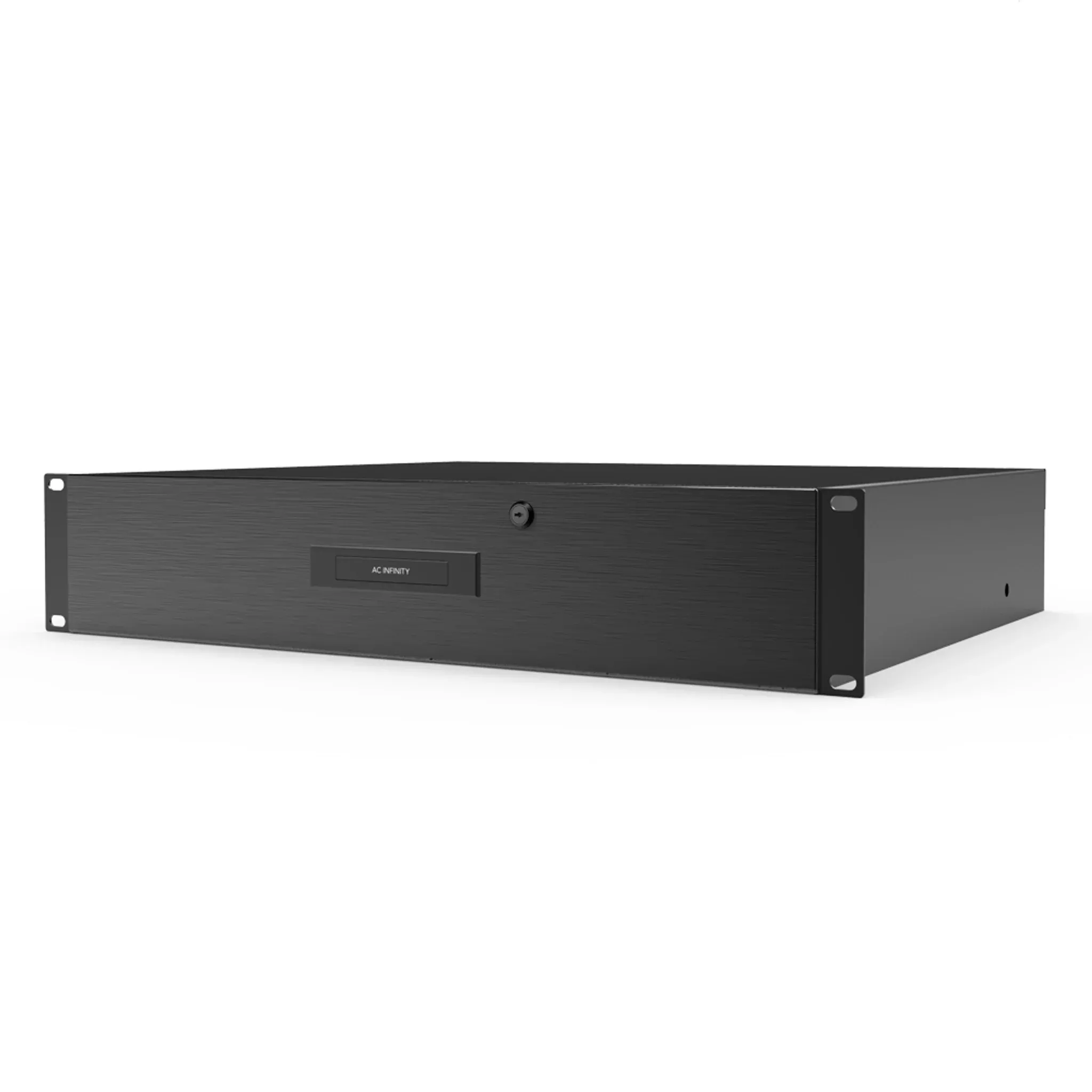 AC Infinity Heavy-Duty Rack Drawer 2U with Aluminum Faceplate