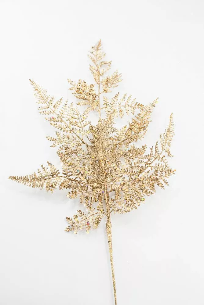 Artificial Gold Lace Fern - 24"