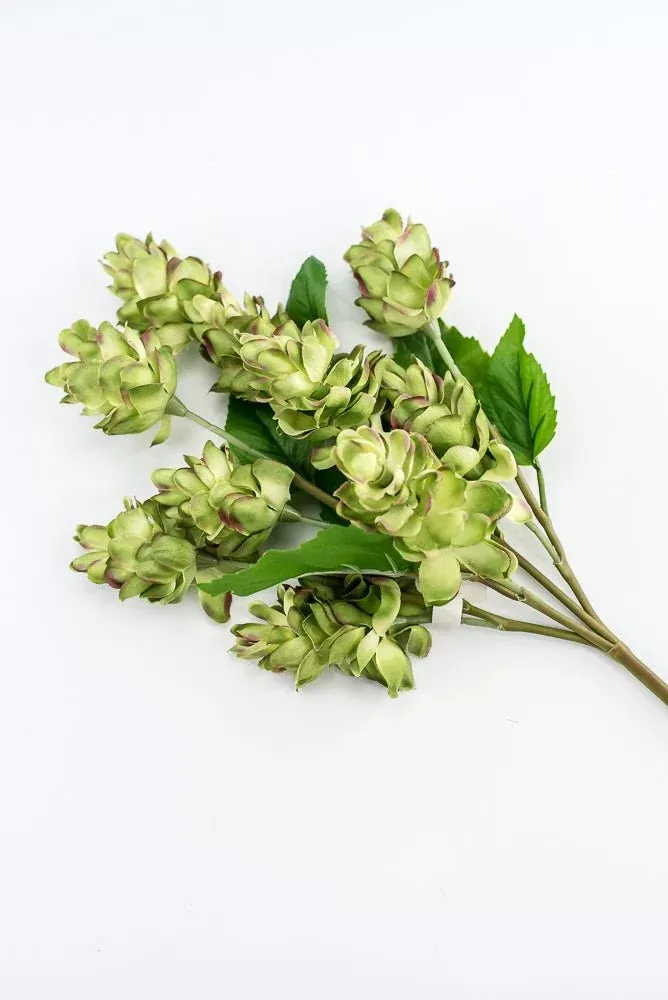 Artificial, hops spray, green pink