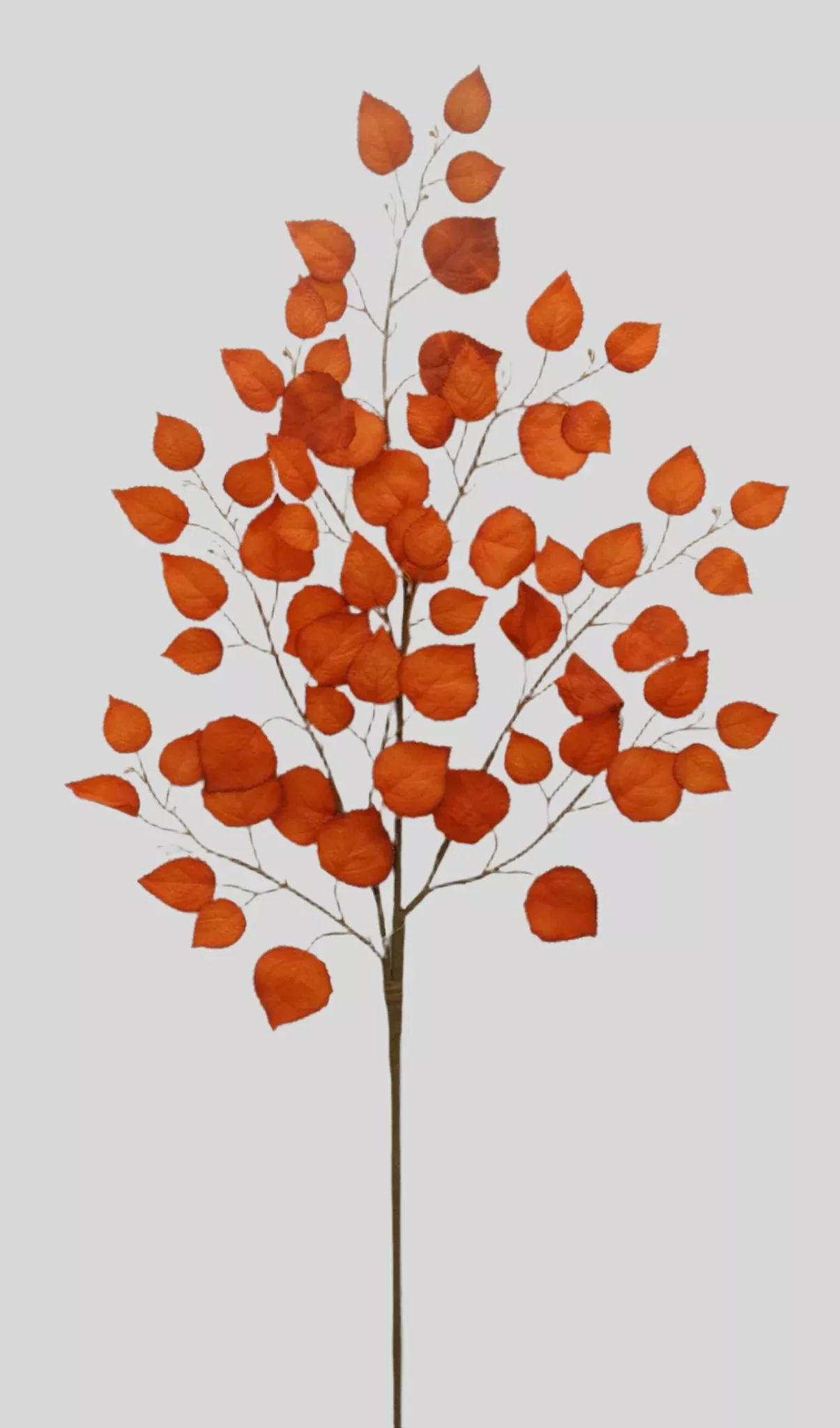Artificial, Orange Autumn Leaf Spray