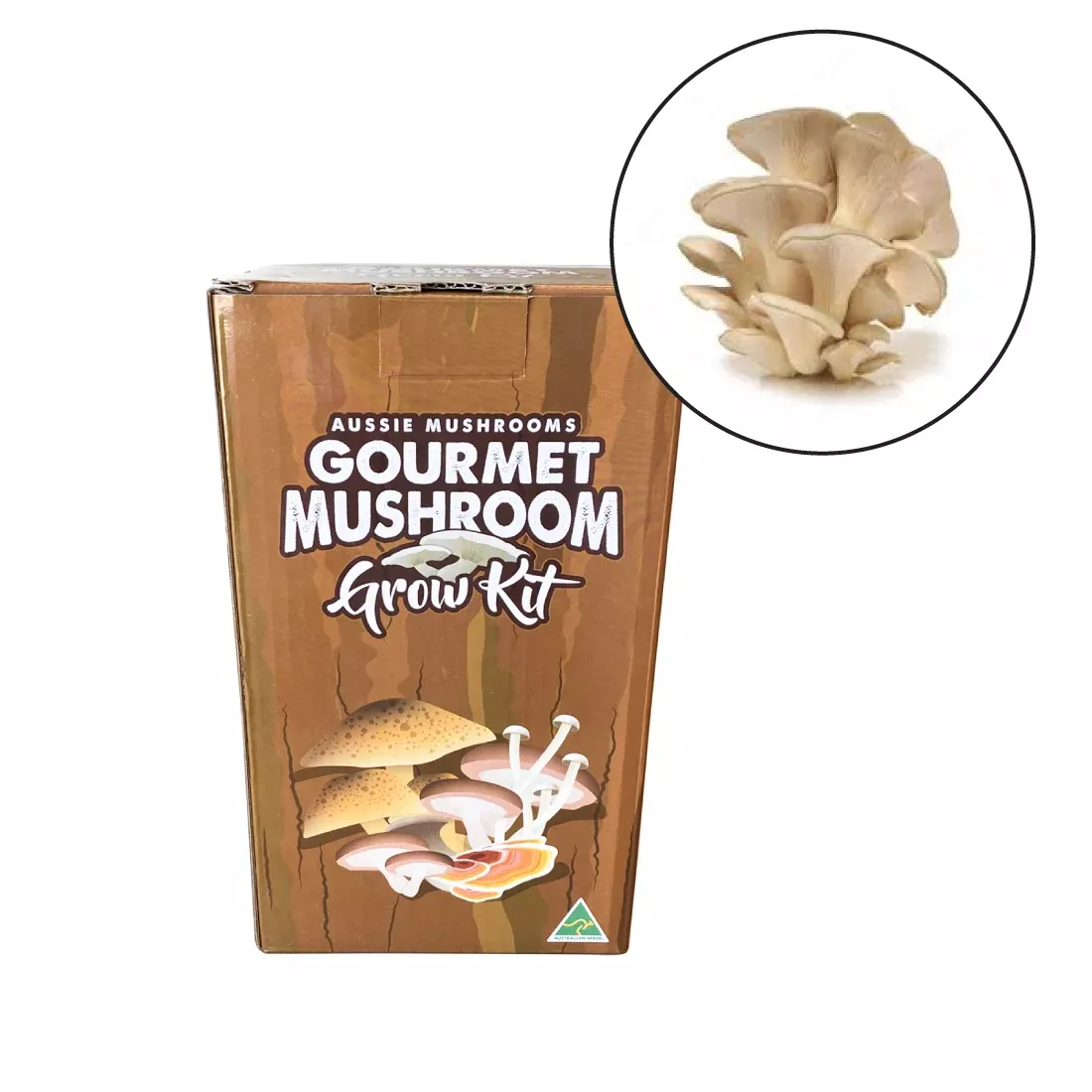Aussie Mushrooms - Ready To Grow Kit - White Oyster (Pleurotus Ostreatus))