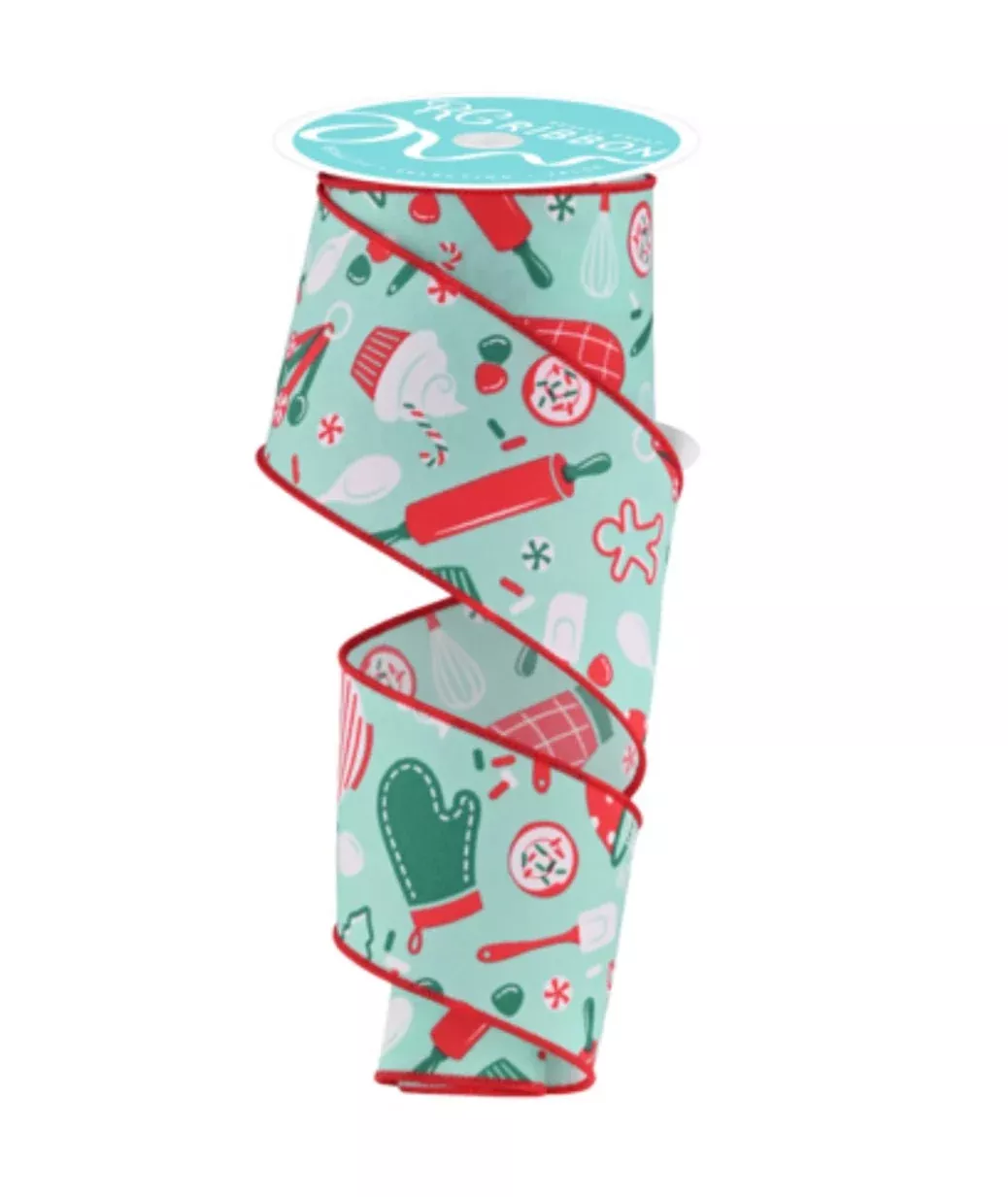 Baking cupcake cookie 2.5” wired ribbon