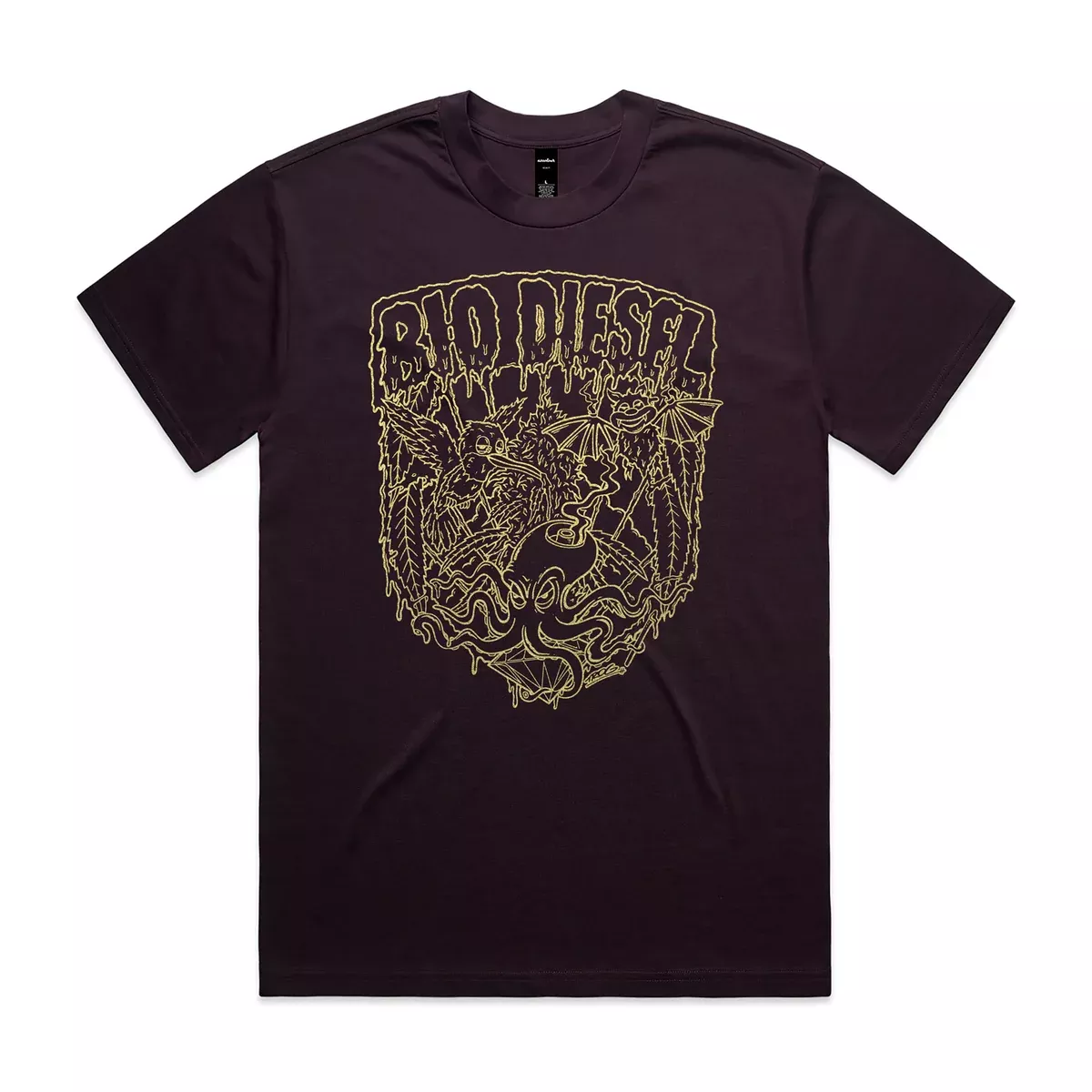 Bio Diesel "TROG" Team "Heavy" Plum T-Shirt