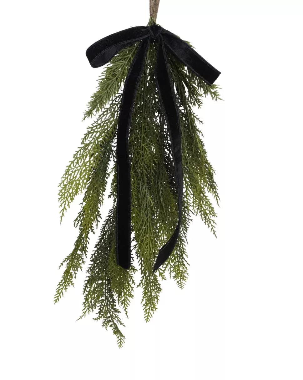 Black Reveuse Velveteen Hanging Ribbon - 1"