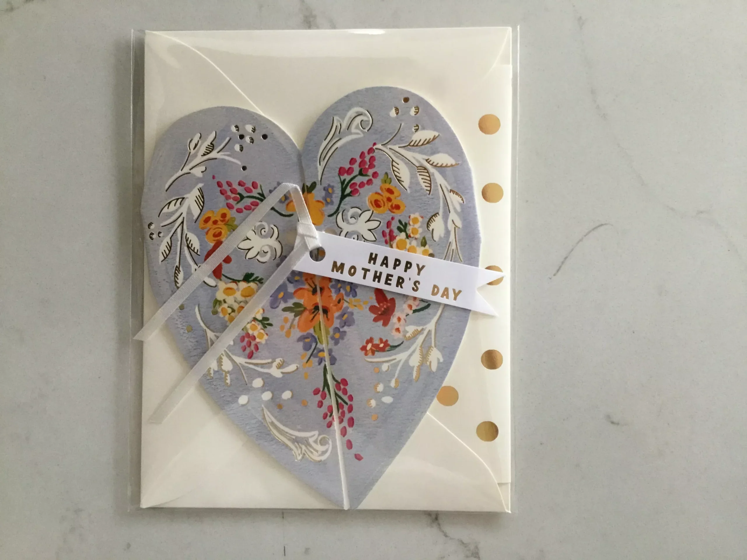 Blue Heart Happy Mother’s Day card The First Snow