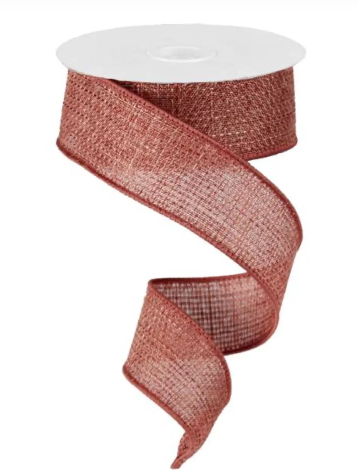 Clay Cross royal burlap 1.5” wired ribbon