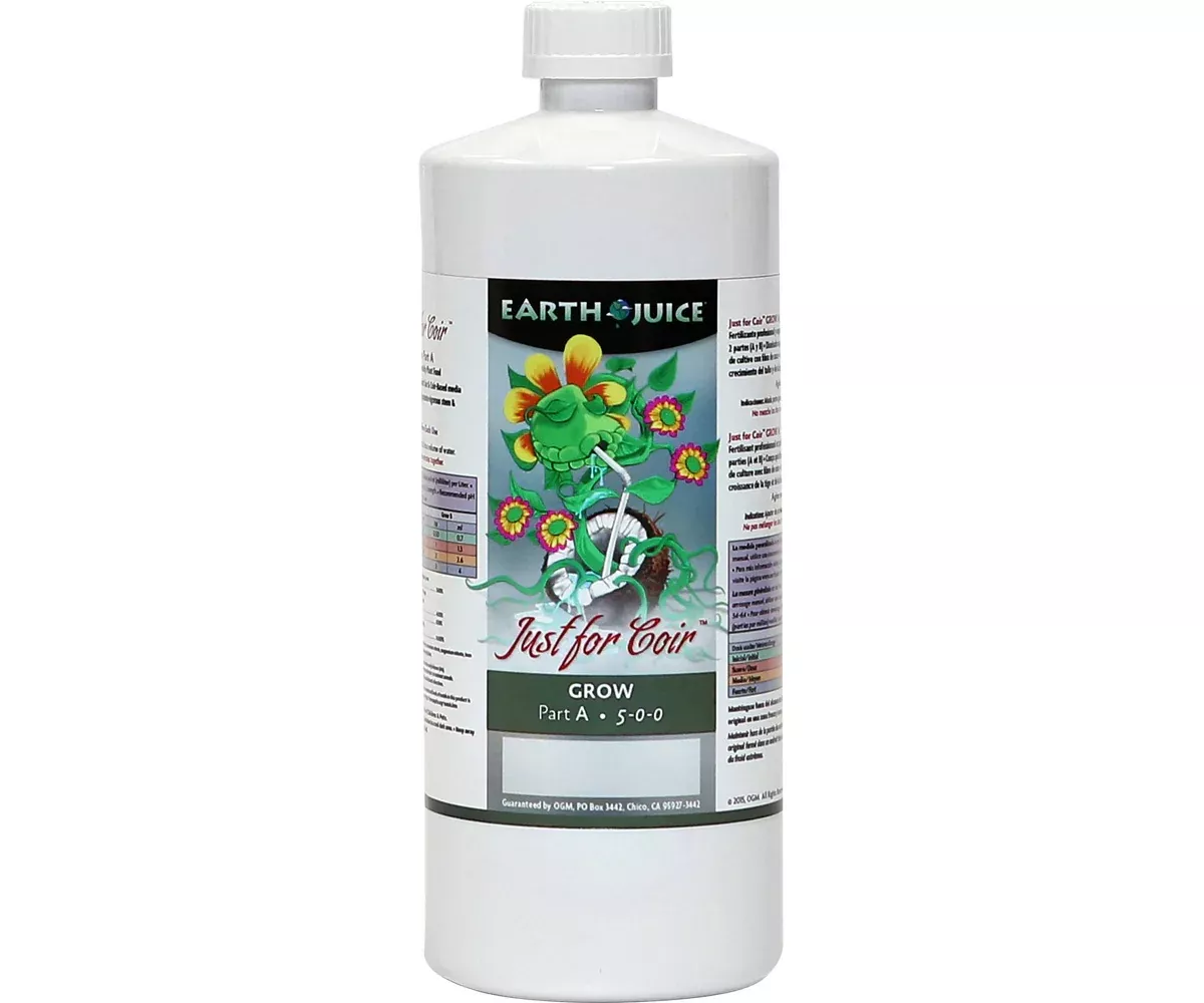 Earth Juice Just for Coir Grow Part A™ Quart
