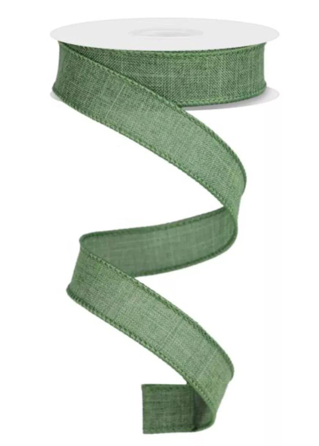 Green Clover 7/8” Skinny Wired Ribbon