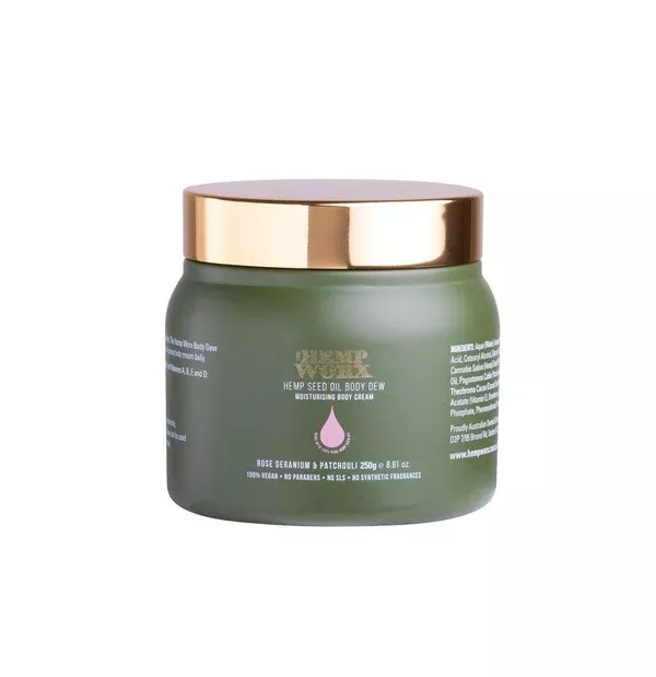 Hemp Body Dew - Rose Geranium And Patchouli