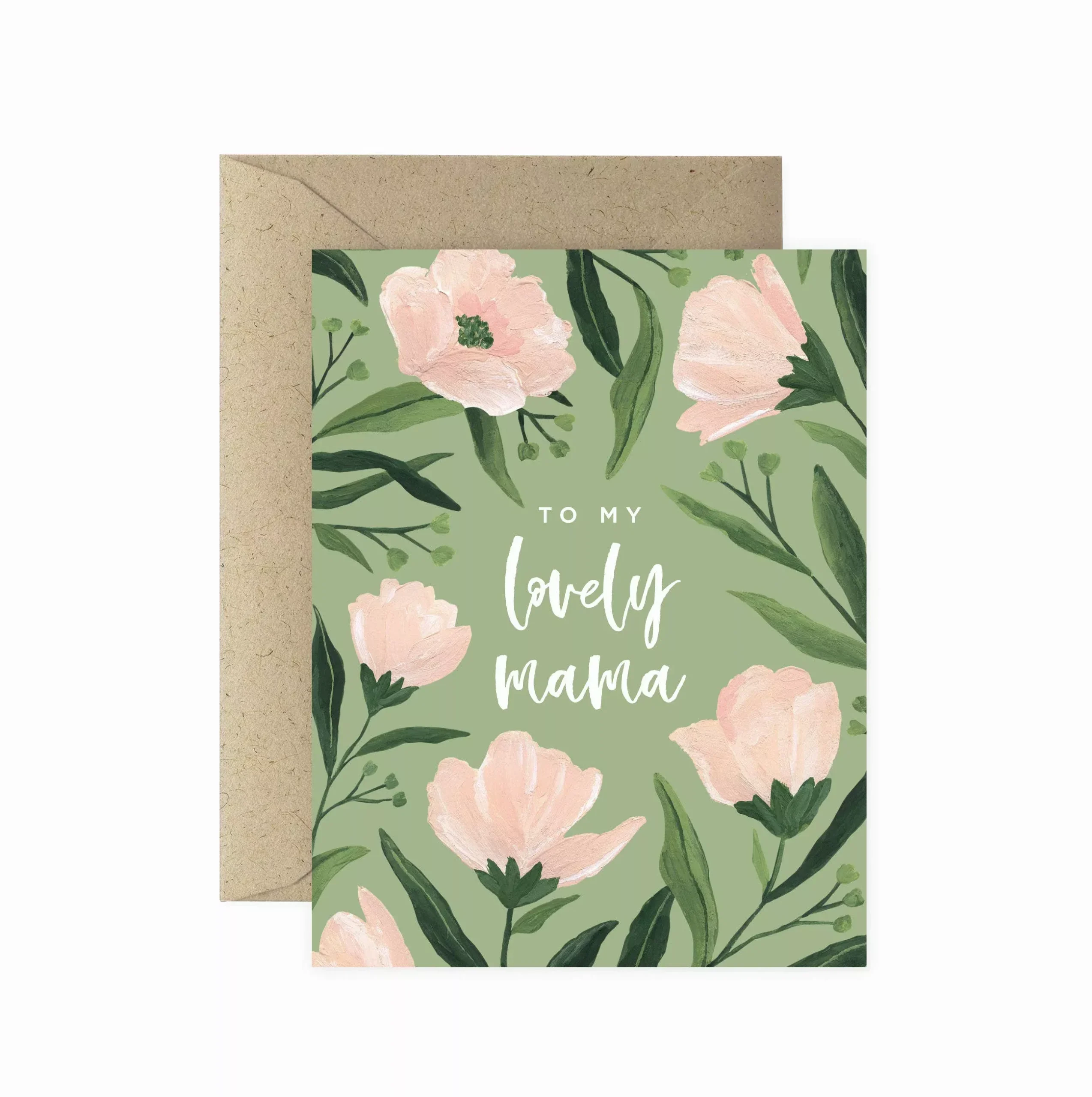 Lovely Mama Pink Floral Greeting Card | Mother's Day