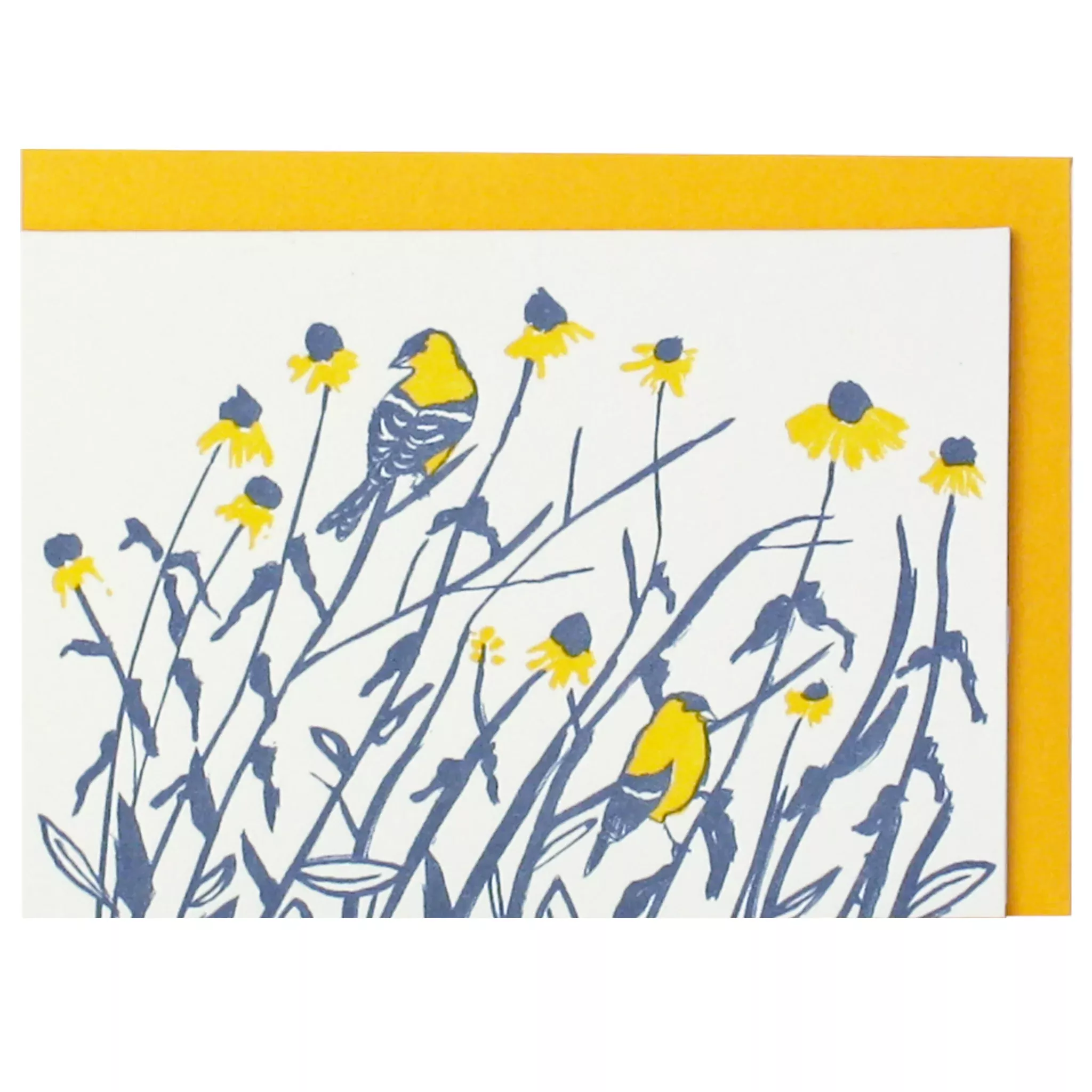 Mini Goldfinches Enclosure Card (e.b. goodale): Single Mini Card