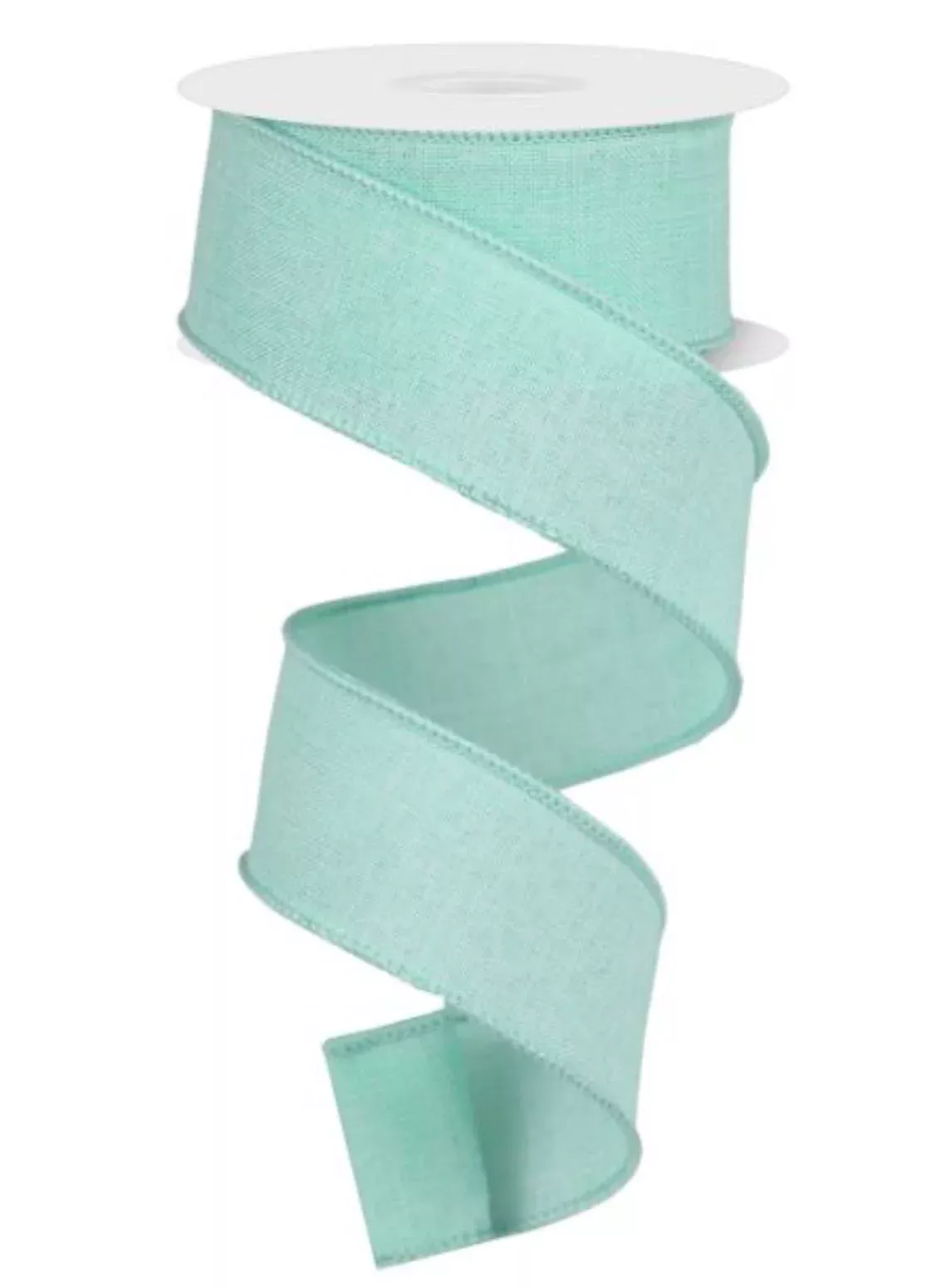 Mint green Solid wired ribbon - 1.5”