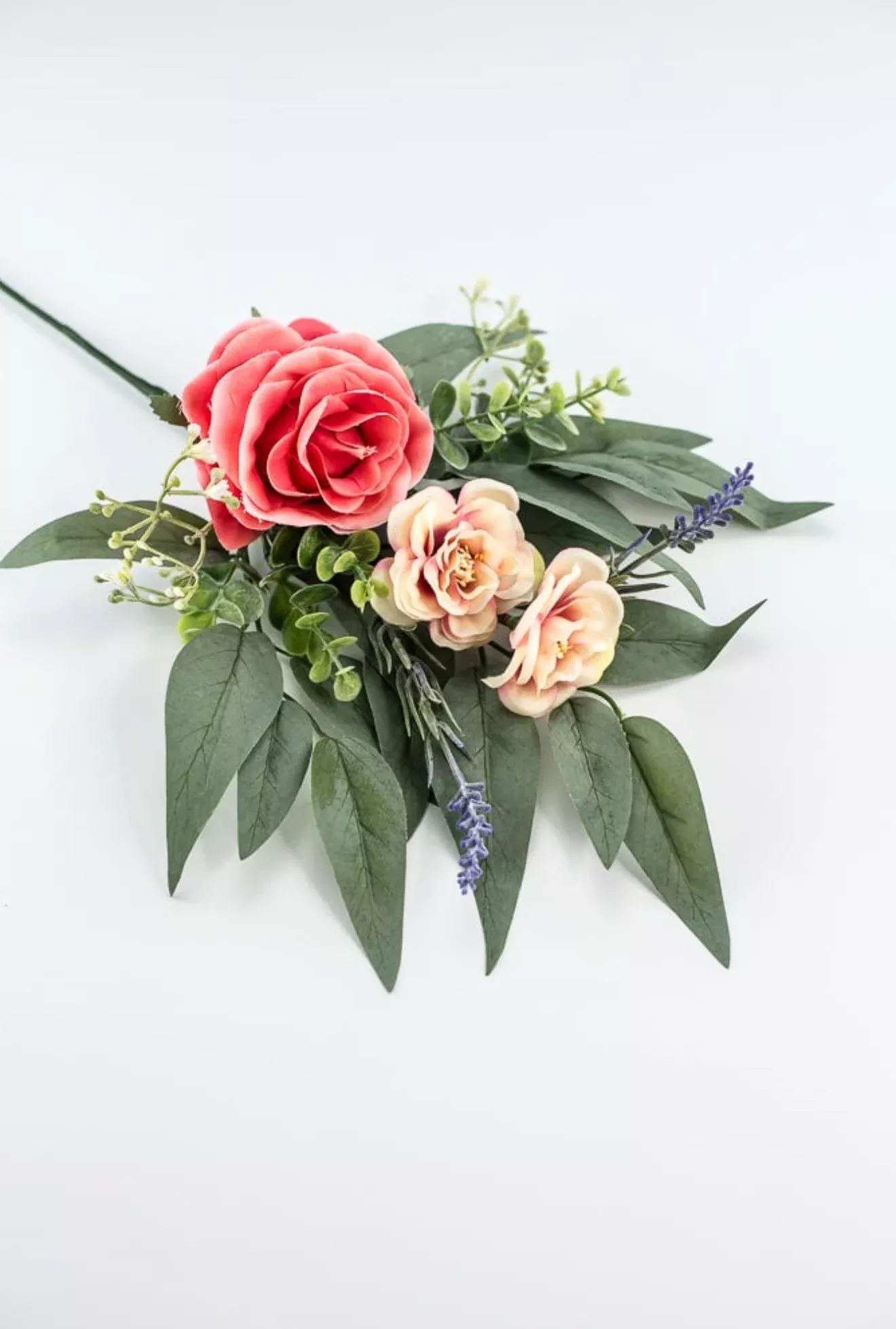 Mixed Rose And Eucalyptus Spray