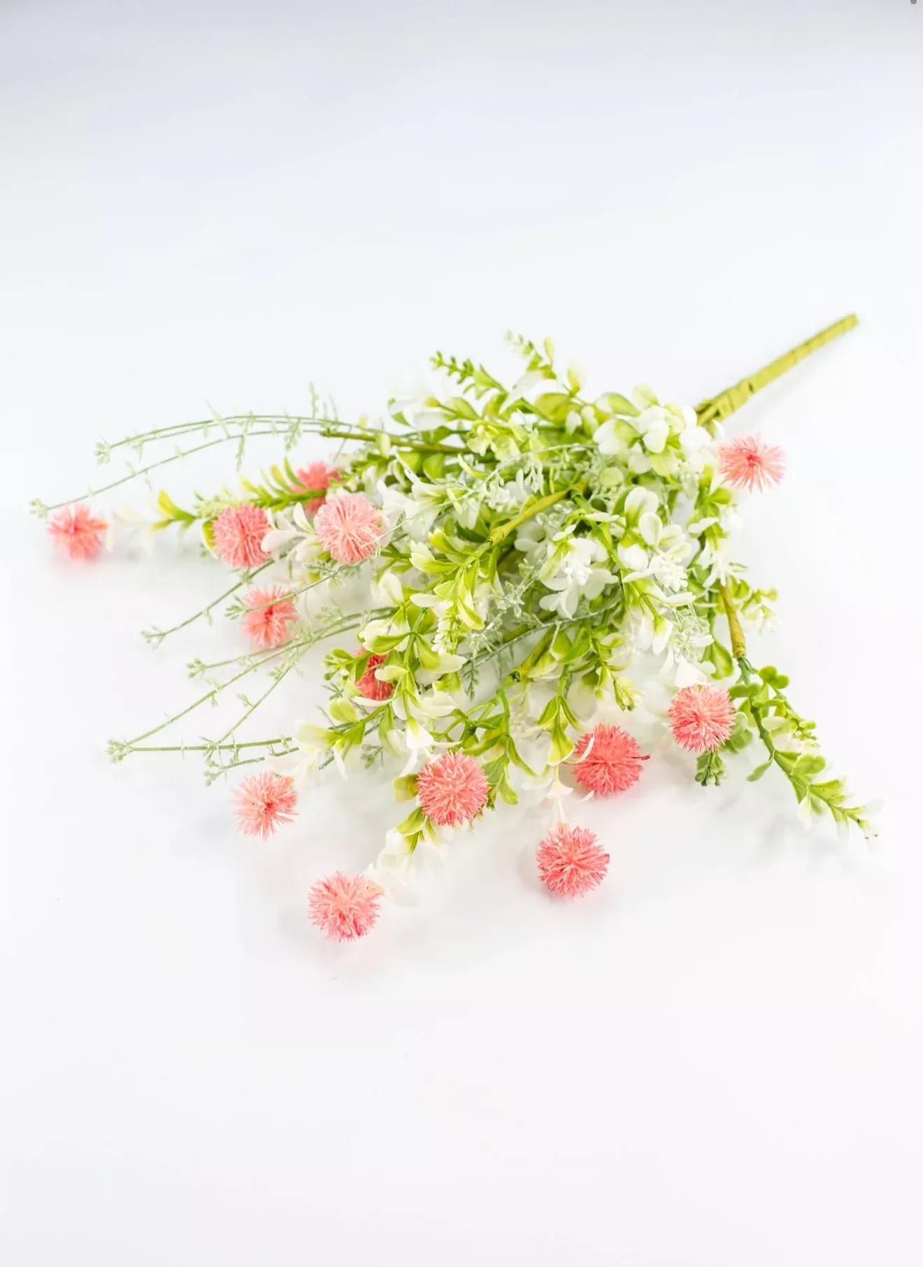 Pink, artificial thistle bush