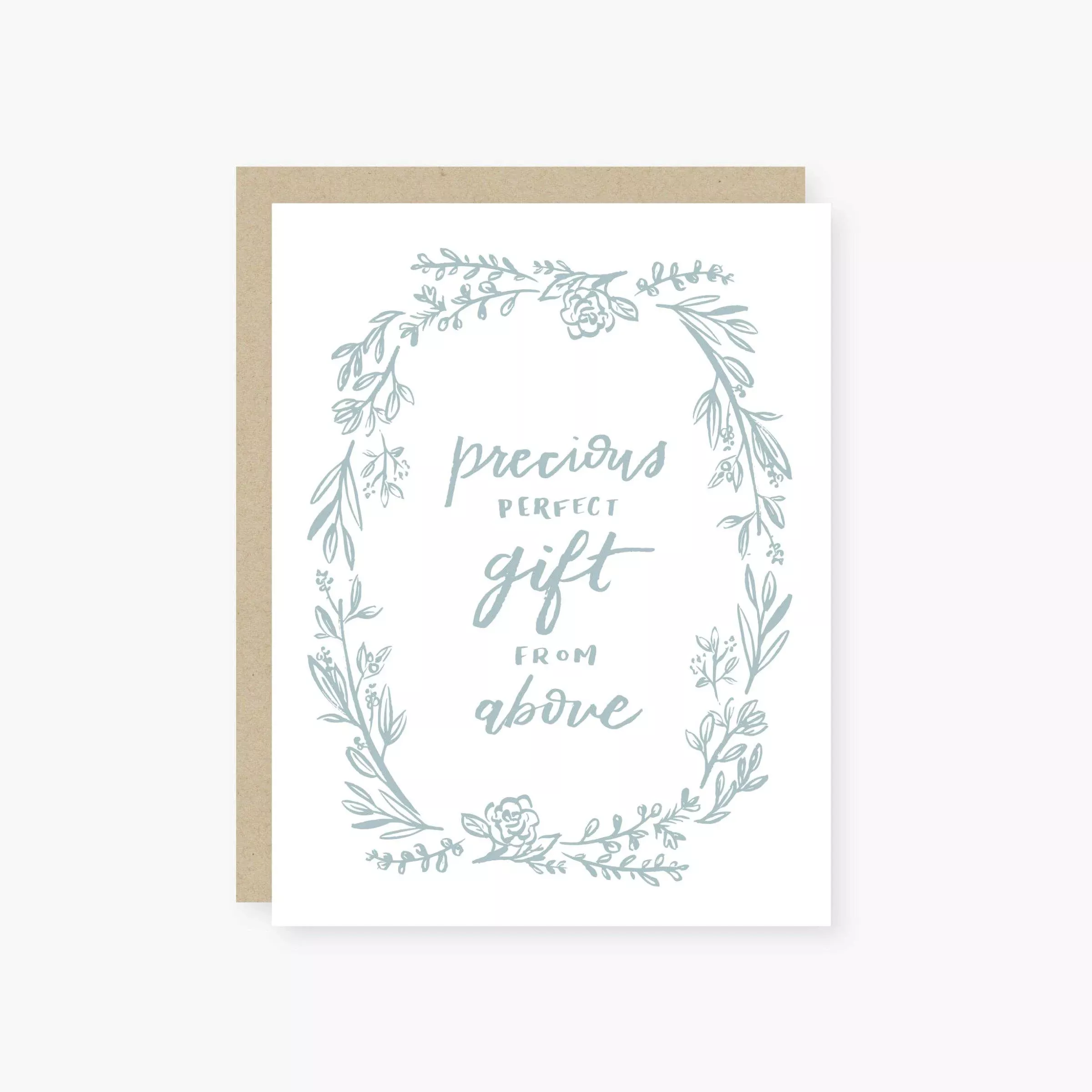 Precious gift baby card: Single card