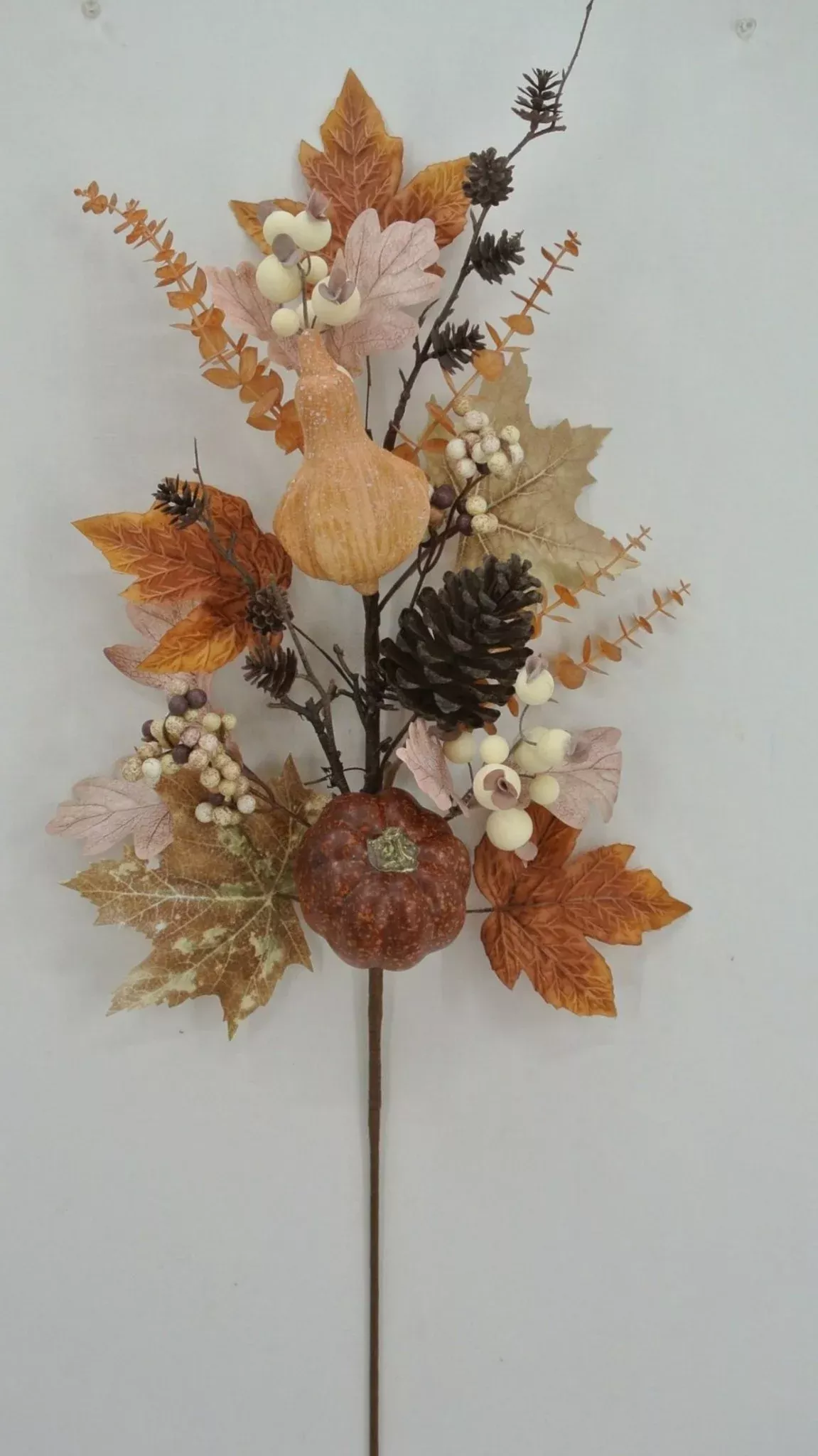 pumpkins and leaves spray