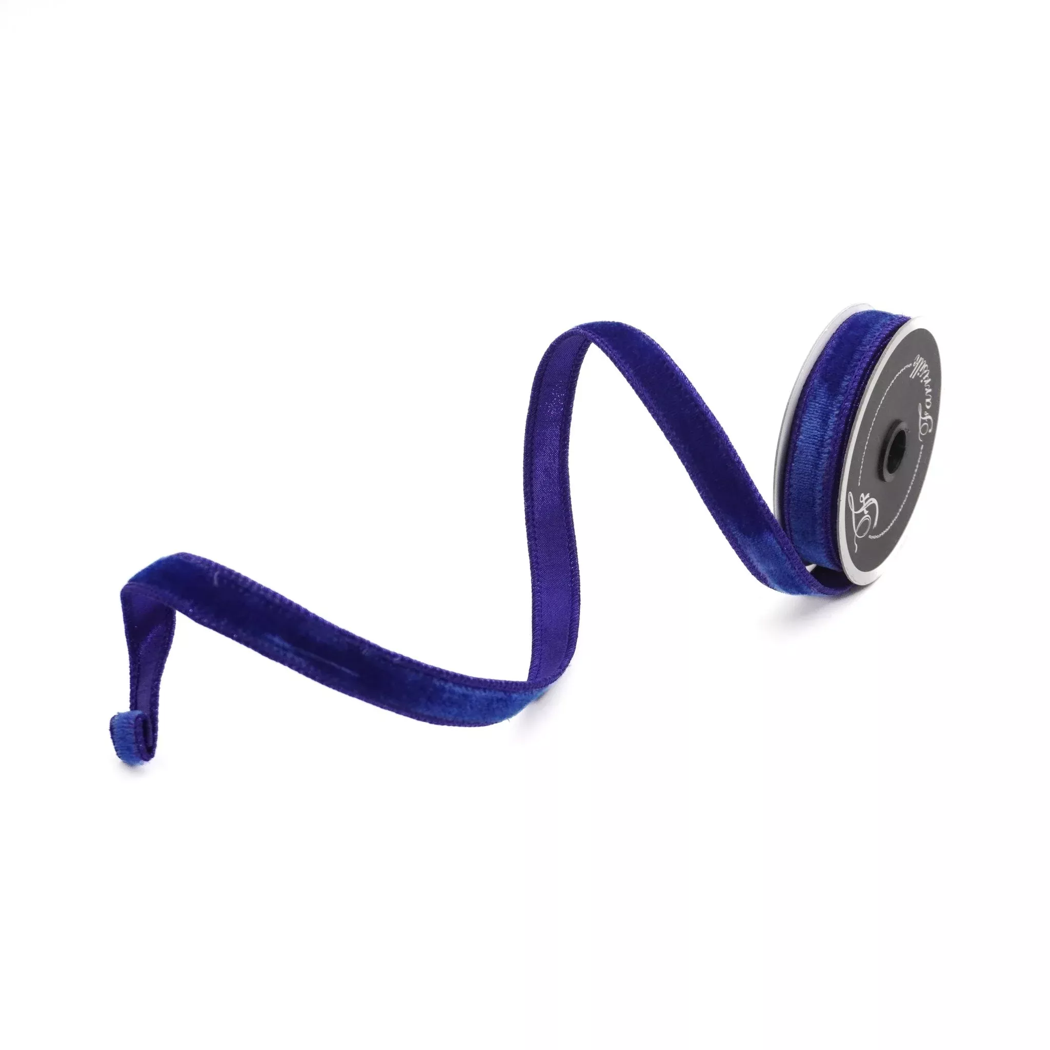 Royal Blue Velvet Luster Farrisilk Wired Ribbon - .75"