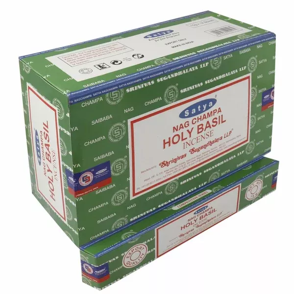 Satya Holy Basil Incense Sticks - 180g Box