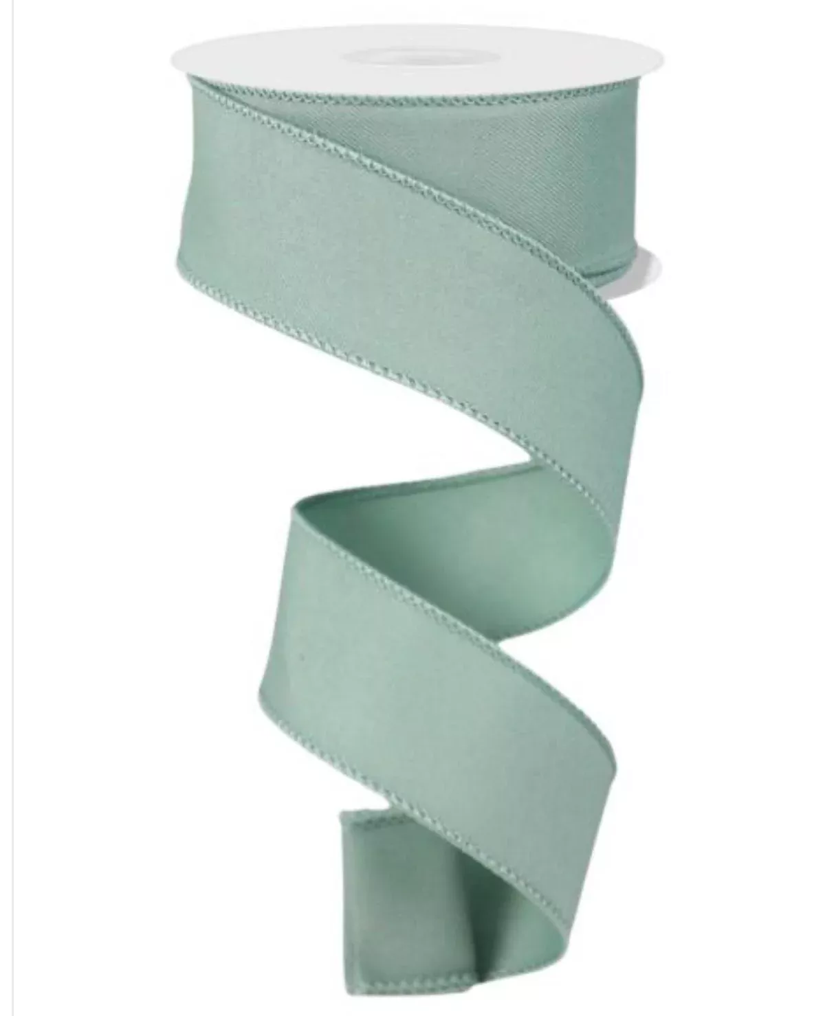 Solid Sage green wired ribbon 1.5”