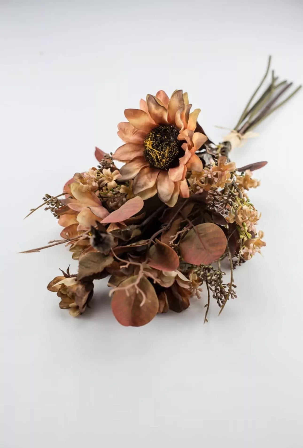 Sunflowers and eucalyptus mixed bundle