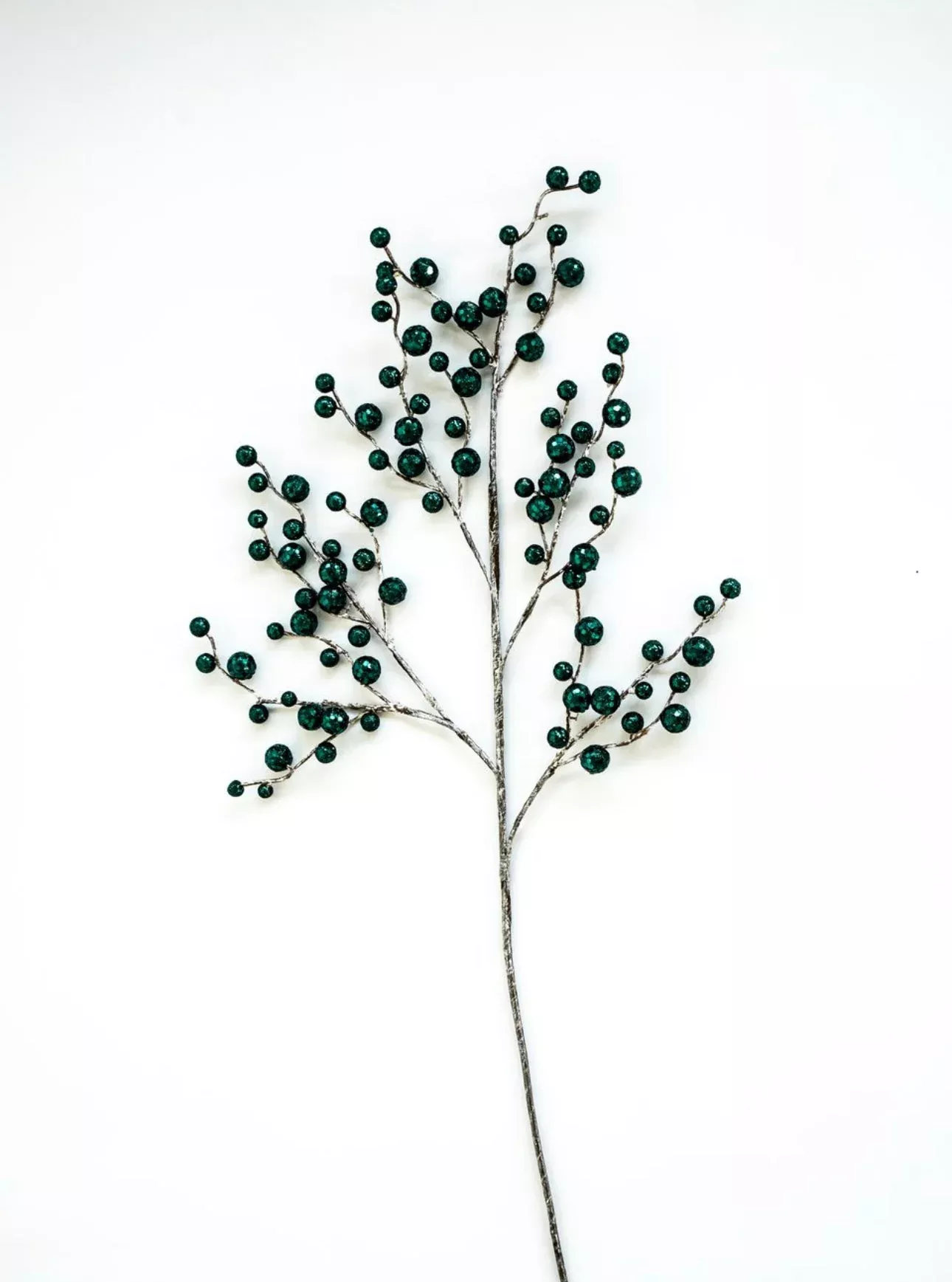 Teal green berries spray