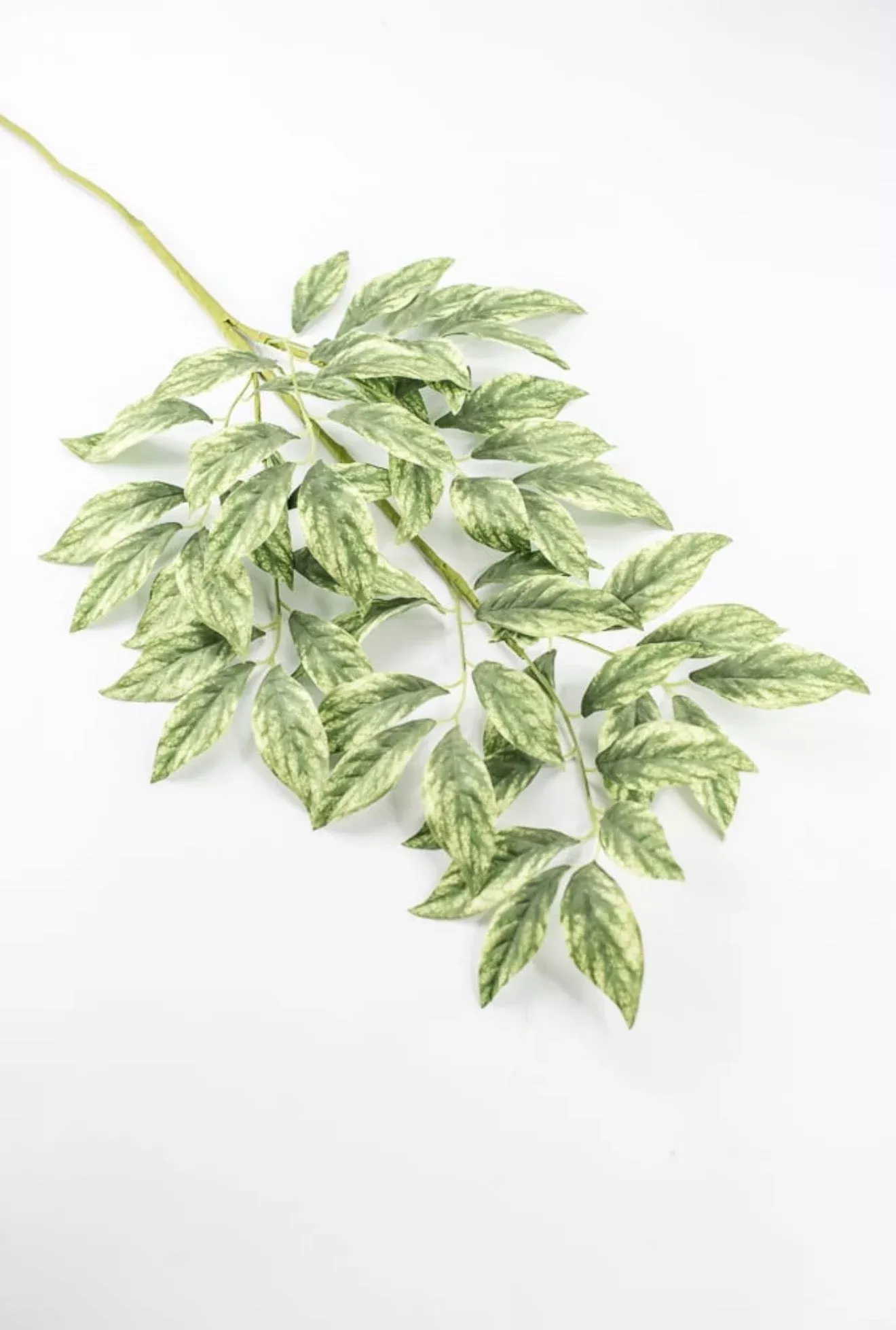 Varigated Green, artificial leaf spray