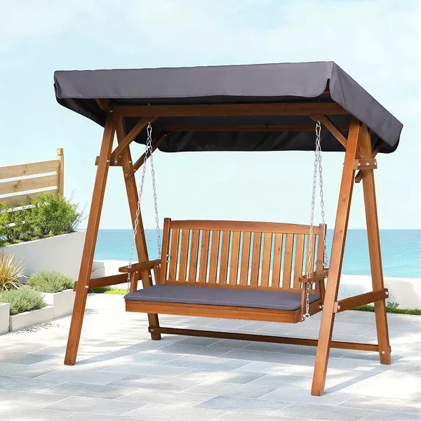 Wooden Swing Chair For Outdoors / Patio